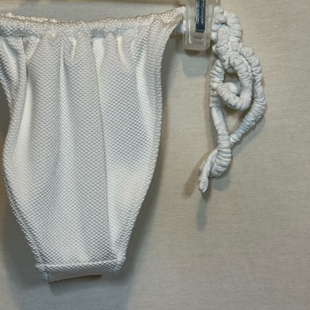Aerie NWT Cheekiest Side Tie‎ White Summer Swim Bikini Bottoms Size S (Copy)