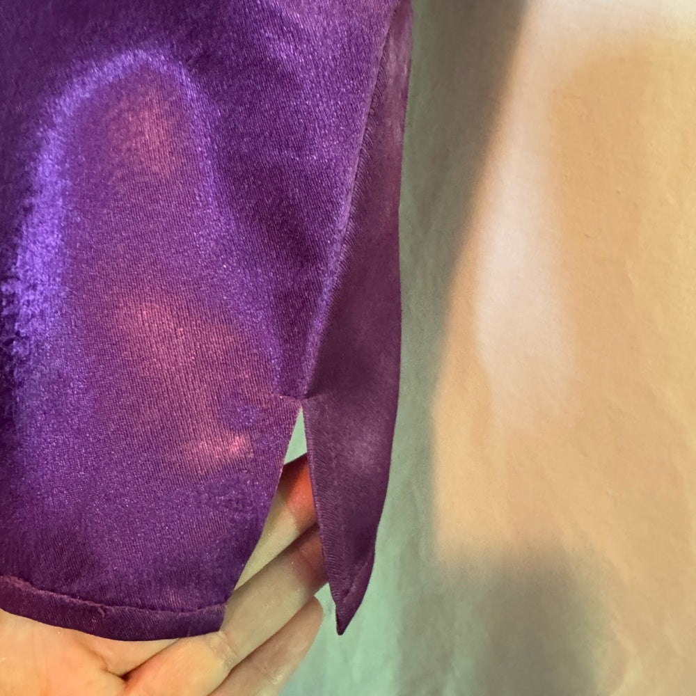 Danny & Nicole Purple Sleeveless Summer Blouse Size 12