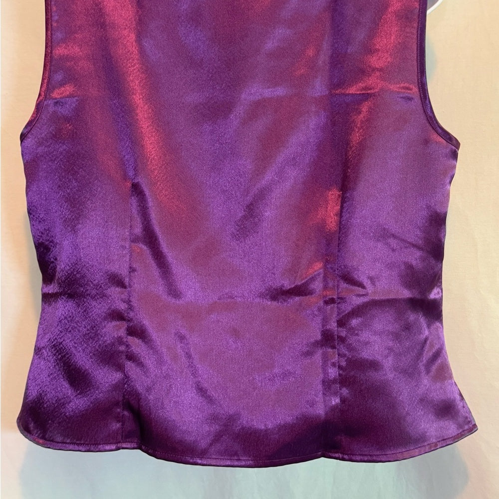 Danny & Nicole Purple Sleeveless Summer Blouse Size 12