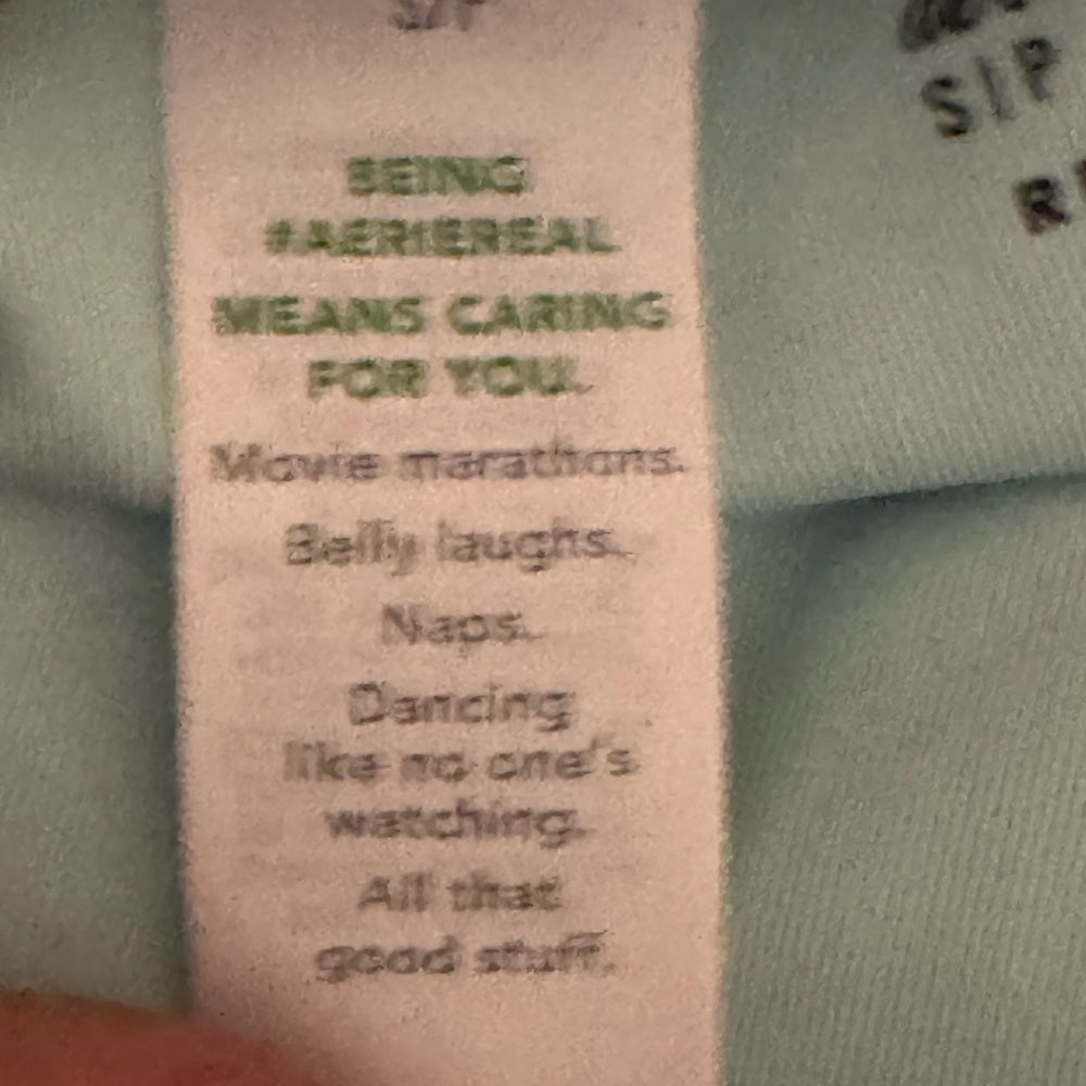 Aerie NWT High Cut Cheeky Pink & Blue‎ Bikini Bottoms Size S