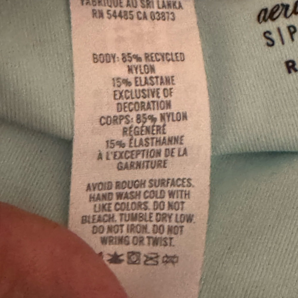 Aerie NWT High Cut Cheeky Pink & Blue‎ Bikini Bottoms Size S
