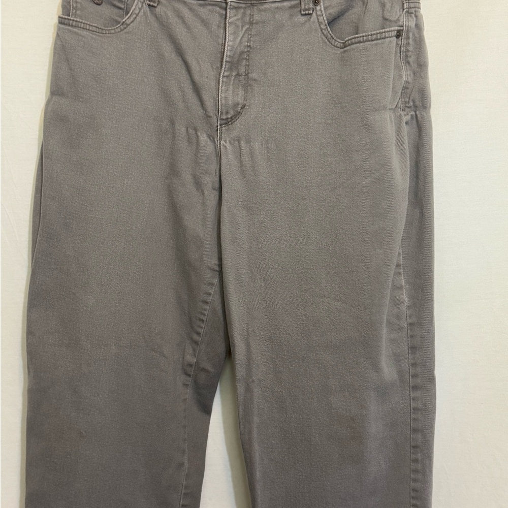 Gloria Vanderbilt Amanda PLUS SIZE 14 Gray‎ Denim Jeans