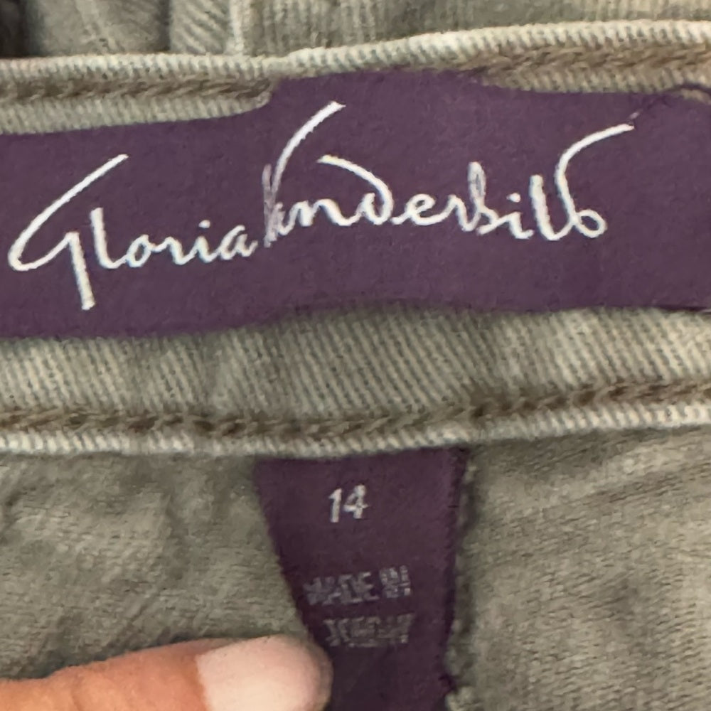 Gloria Vanderbilt Amanda PLUS SIZE 14 Gray‎ Denim Jeans