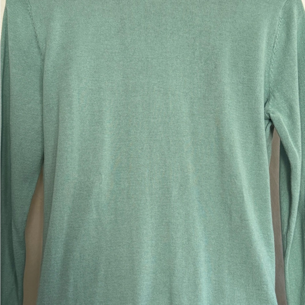 Green V-neck Long Sleeve Cardigan Sweater Size XS