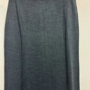 B-274 Requirements Vintage Gray‎ Embroidered 2 Piece Sweater Maxi Skirt Set Sz L