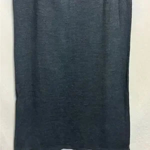 B-274 Requirements Vintage Gray‎ Embroidered 2 Piece Sweater Maxi Skirt Set Sz L