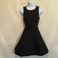 H-156 Keepsake Black Sleeveless MIDI Fit & Flare Summer Dress Size S‎
