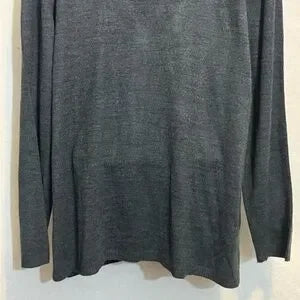 B-274 Requirements Vintage Gray‎ Embroidered 2 Piece Sweater Maxi Skirt Set Sz L