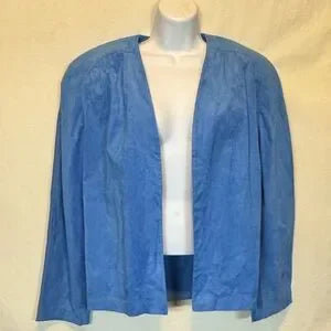 B-52 Adolph Schuman‎ for Lilli Ann NWT Vintage Blue Ultra Suede Lined Blazer