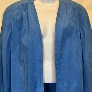 B-52 Adolph Schuman‎ for Lilli Ann NWT Vintage Blue Ultra Suede Lined Blazer