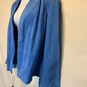B-52 Adolph Schuman‎ for Lilli Ann NWT Vintage Blue Ultra Suede Lined Blazer