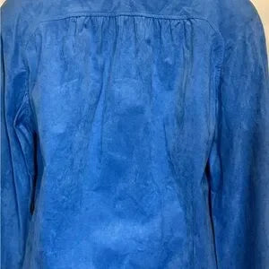 B-52 Adolph Schuman‎ for Lilli Ann NWT Vintage Blue Ultra Suede Lined Blazer