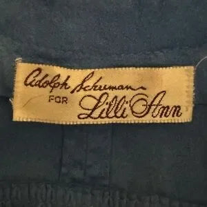 B-52 Adolph Schuman‎ for Lilli Ann NWT Vintage Blue Ultra Suede Lined Blazer