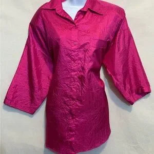 B-282 Park Place Vintage Pink 2-Piece Pantsuit Size L‎