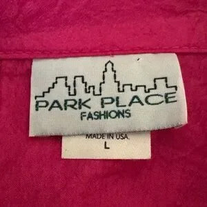 B-282 Park Place Vintage Pink 2-Piece Pantsuit Size L‎