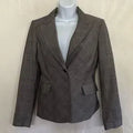 B-48‎ Anne Klein Gray 100% Wool Blazer Suit Jacket Size 4P