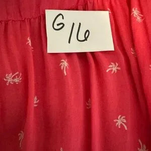 G-16 Torrid PLUS‎ SIZE 2X Pink & White Tiered Sleeveless Summer Tank Top