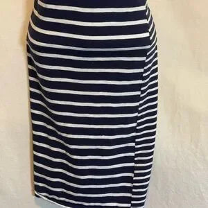 Boden Blue & White Stripe Sleeveless Summer‎ MIDI Dress Size 6