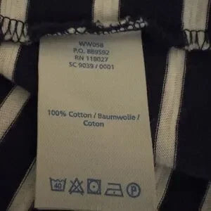 H-154 Boden Blue & White Stripe Sleeveless Summer‎ MIDI Dress Size 6