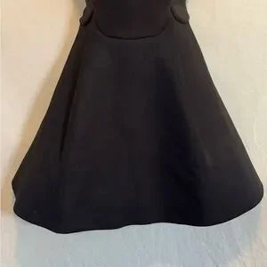 H-156 Keepsake Black Sleeveless MIDI Fit & Flare Summer Dress Size S‎