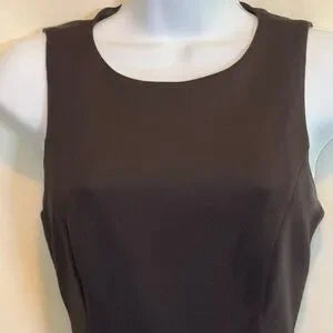 H-156 Keepsake Black Sleeveless MIDI Fit & Flare Summer Dress Size S‎