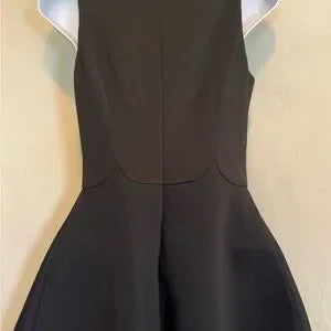 H-156 Keepsake Black Sleeveless MIDI Fit & Flare Summer Dress Size S‎