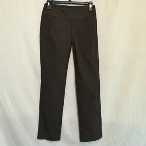 B-116 Nic & Zoe NWT Brown Elastic Waist Pull on Dress Pants Size‎ 0