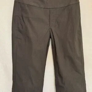 B-116 Nic & Zoe NWT Brown Elastic Waist Pull on Dress Pants Size‎ 0