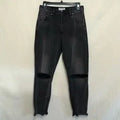 B-211 One X One Teaspoon Black Distressed High Waist Skinny Jeans Size‎ 28