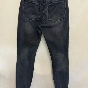 B-211 One X One Teaspoon Black Distressed High Waist Skinny Jeans Size‎ 28