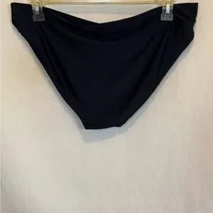 AA-64‎ Aerie NWOT PLUS SIZE XXL Black Summer Swim Bikini Bottoms