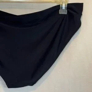 AA-64‎ Aerie NWOT PLUS SIZE XXL Black Summer Swim Bikini Bottoms